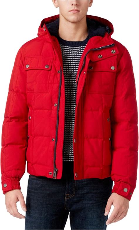 Amazon.com.mx: Chamarra Tommy Hilfiger Hombre Rojo.